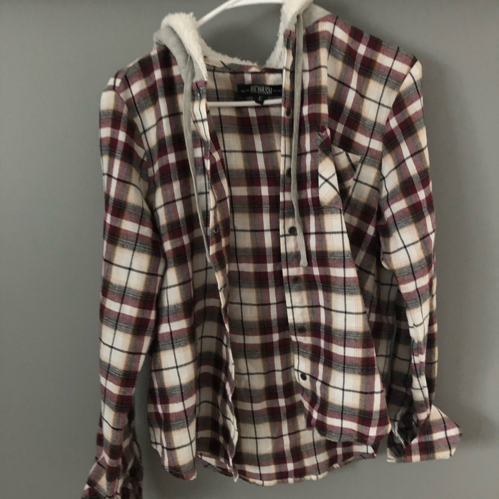 Flannel with hood